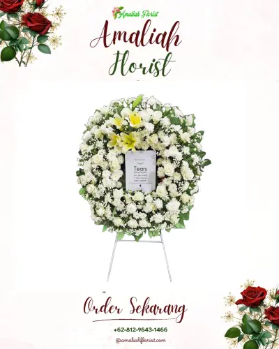 Krans Bunga Duka Cita di Jebed Utara